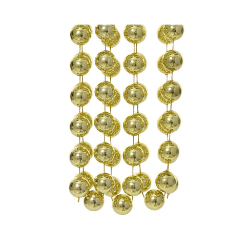 Perlenkette XXL hell gold 2x270cm