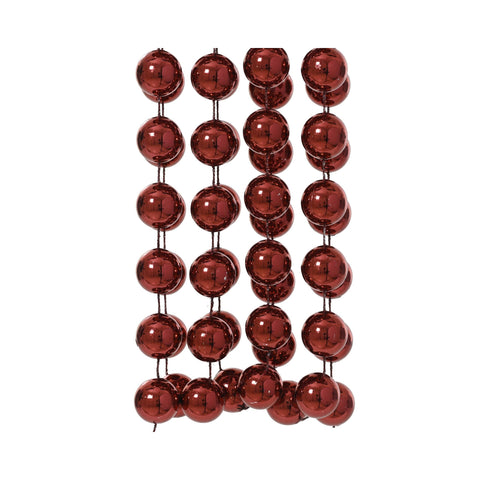 Perlenkette XXL ochsenblut 2x270cm