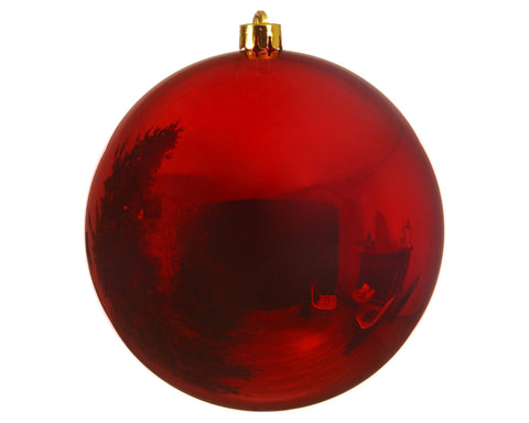 Kugel XXL bruchfest weihnachtsrot 14cm