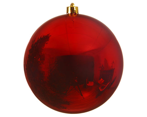 Kugel XXL bruchfest weihnachtsrot 25cm