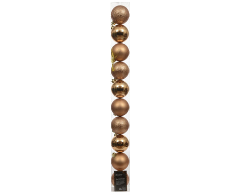 Kugeln bruchfest 10er brandy 6cm