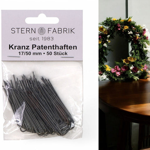 Kranz Patenthaften 17/50 mm 50 Stück