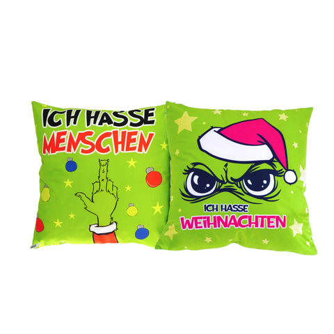 Kissen "Festtagsmuffel", 45x45cm, 300g Füllung Muffel Top Ten