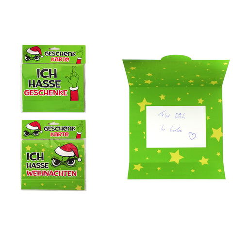 Geldgeschenk/Geschenkkarte "Festtagsmuffel" Muffel Top Ten