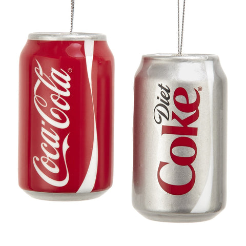 3.5"COKE/DIET COKE DECOUPAGE ORN 2A