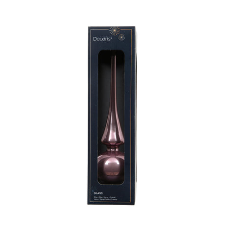 Baumspitze glas ein eleganter roségoldener glasvase mit schmalem hals und rundem boden