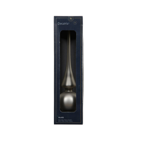 Glasvase baumspitze von decoris mit elegantem, konischem design und metallic silber finish