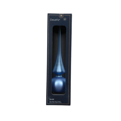 Baumspitze glas tiefblauer glasvasen mit modernem, konischem design und glatter, reflektierender oberfläche