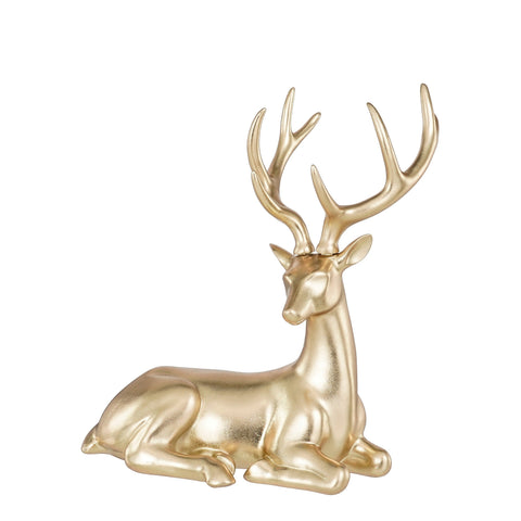 Dekoration Hirsch champagner - l23xb34xh40cm