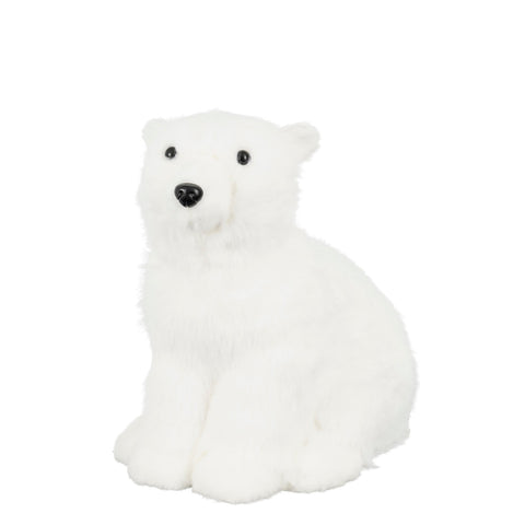 Dekoration Eisbear weiss - l24xb17xh25cm
