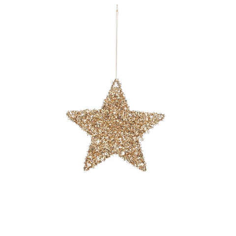Ornament Stern champagner - d15cm