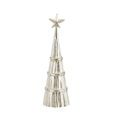 Dekoration Baum silber - h36xd11cm