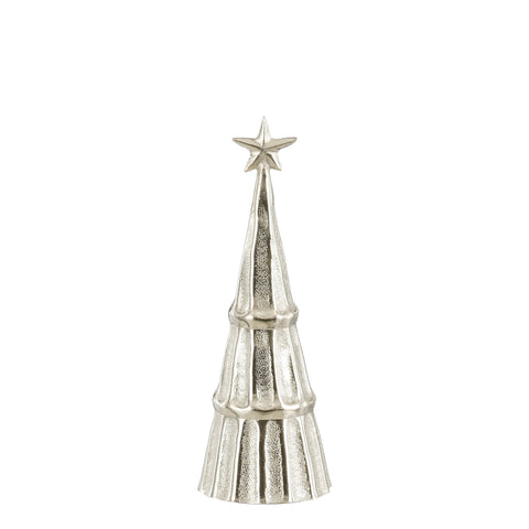 Dekoration Baum silber 27x9.5cm