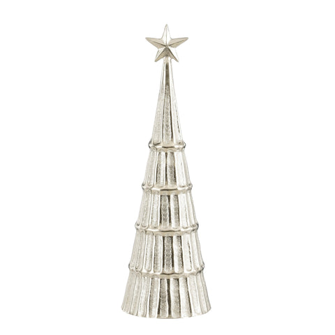 Dekoration Baum silber - h42,5xd13cm