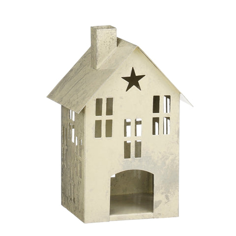 Dekoration Haus weiss - l15xb13xh23cm