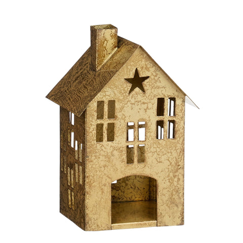 Dekoration Haus gold - l15xb13xh23cm