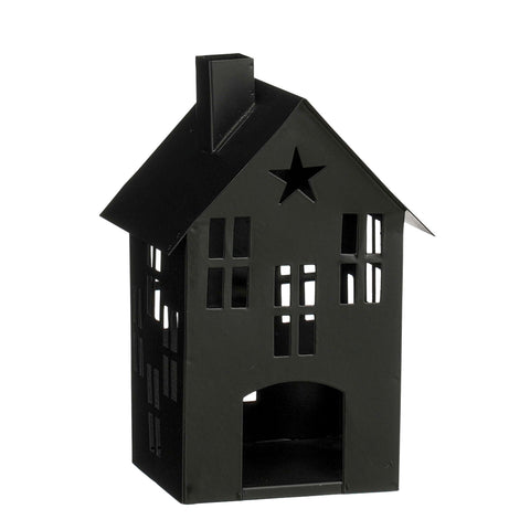 Dekoration Haus schwarz - l15xb13xh23cm