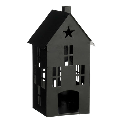 Dekoration Haus schwarz - l18xb18xh38cm