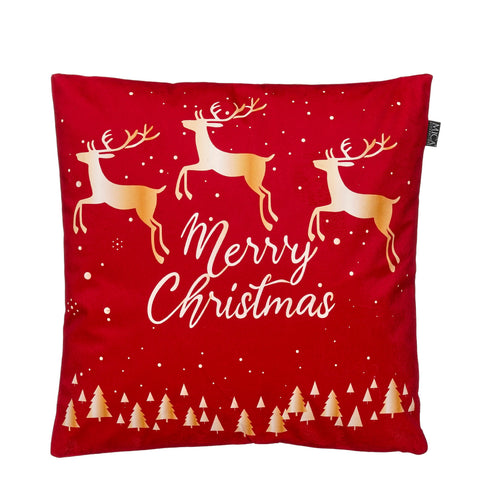 Kissen Merry christmas rot - l45xb45xh16cm