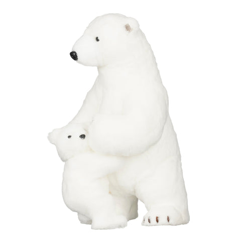 Dekoration Eisbear weiss - l27xb22xh42cm