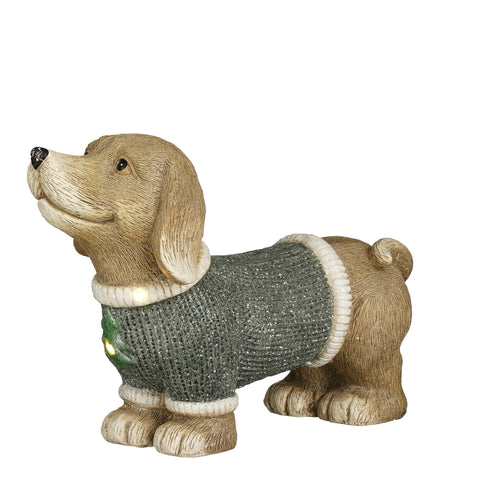 LED Hund grün 42x16x28.5cm