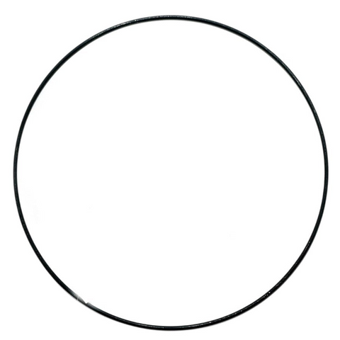 Dekoration Metall "Ring" 30cm schwarz