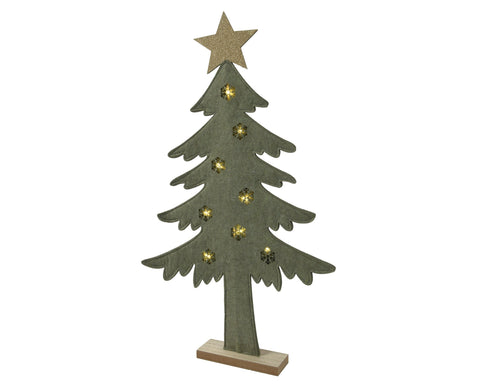 Weihnachtsdekobaum aus Filz grün 32x5x58cm