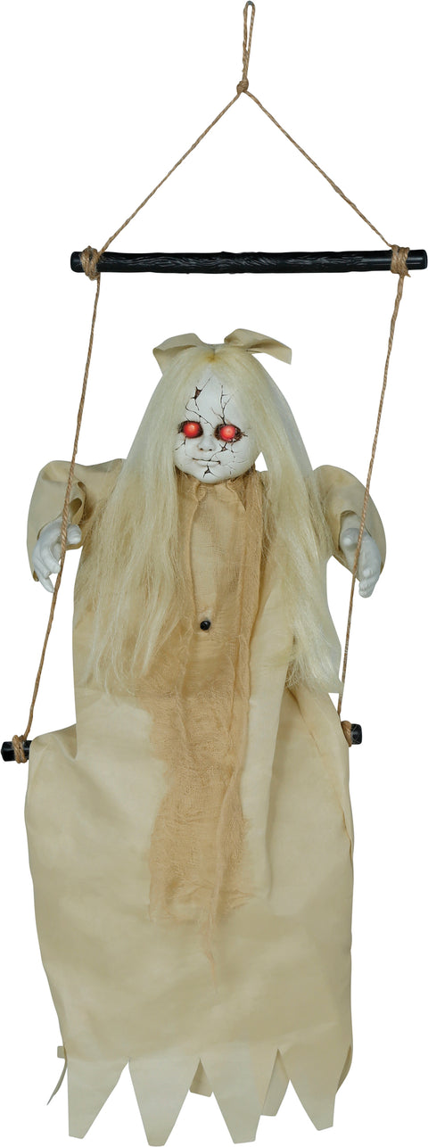 Halloween schaukelndes Mädchen Licht & Sound 75 cm Halloween Fiestas Guirca