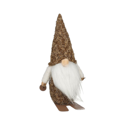 Ornament Gnom braun h.braun d.braun Sortiment 3 - l11,5xb12xh24,5cm
