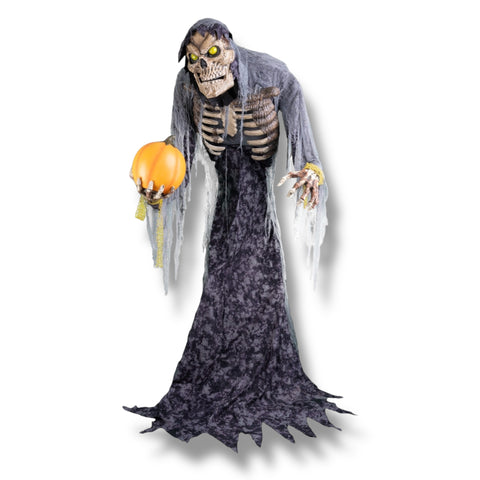 Buckeliger Geist mit Kürbis 210 cm Animatronic Halloween Funny Fashion
