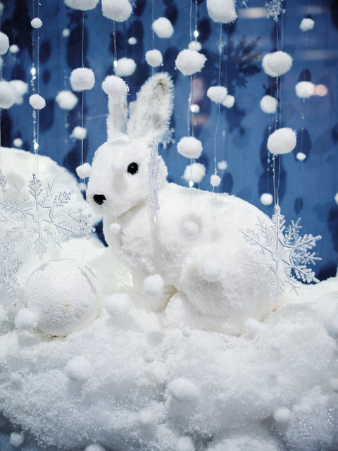 Hase weiß 17x28x29cm