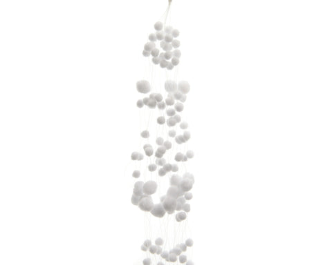 Schneegirlande weiß 4x135x4cm