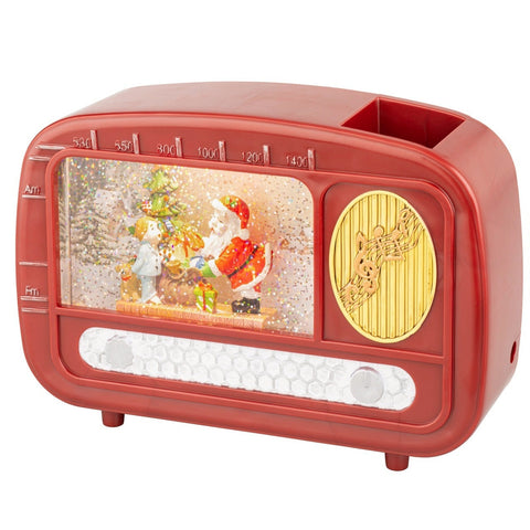LED Wassersprenkler Radio rot warmweiße LED 6.3x22x15.5cm