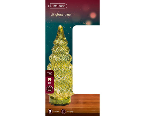 LED Baum grün warmweiße LED 12x25.5cm