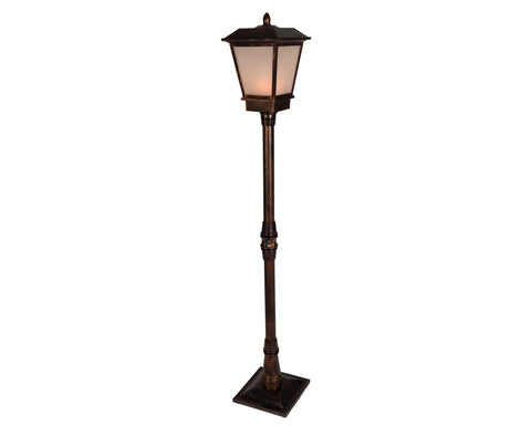 LED Straßenlaterne Outdoor antikmessing 25x25x160cm
