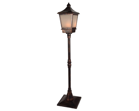 LED Straßenlaterne Outdoor antikmessing 37.5x37.5x185cm