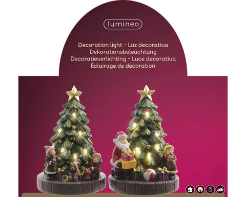 LED Szene Bescherung warmweiße LED 10x8.5x15.5cm