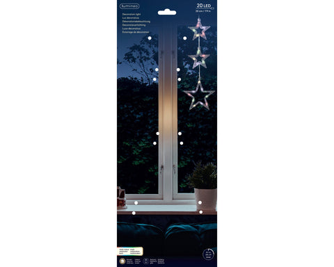 LED Fensterbeleuchtung transparent multi 1x17x42cm