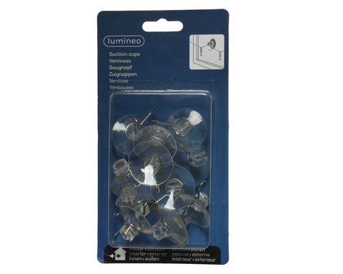 Saugnapf mit Haken 12er klar 3.5x3.5x1.5cm