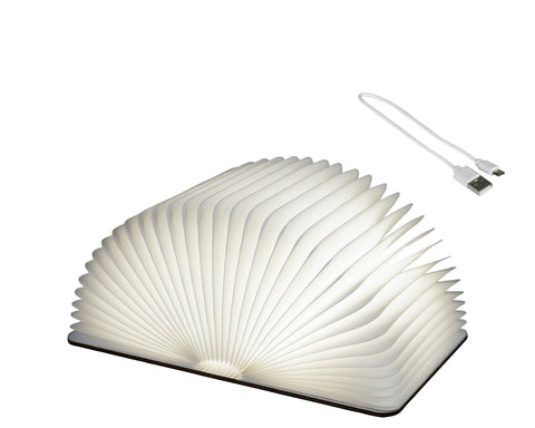 LED Buch Papier weiß 21.5x32.5x16.5cm