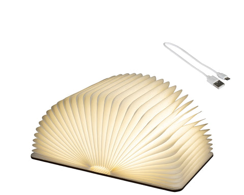 LED Buch Papier weiß 21.5x32.5x16.5cm