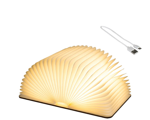 LED Buch Papier weiß 21.5x32.5x16.5cm