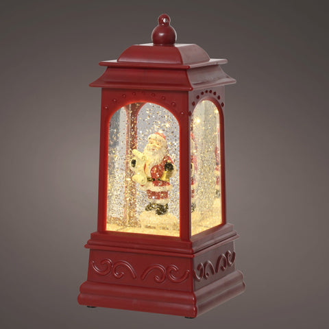 LED Wassersprenkler Telefonzelle ochsenblut warmweiße LED 9x9x20.5cm
