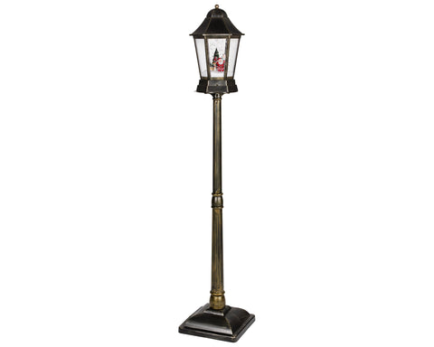LED Straßenlaterne Schneefallfunktion antikkupfer warmweiße LED 32x166cm