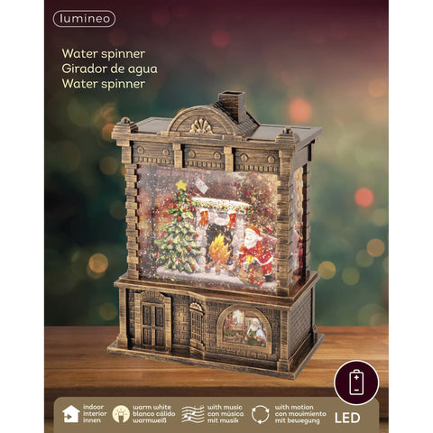 LED Wassersprenkler Shop gold warmweiße LED 9.5x16.5x21.7cm