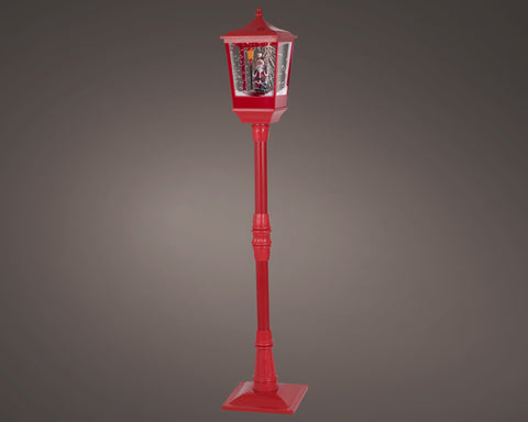 LED Straßenlaterne Schneefallfunktion warmweiße LED 26x26x135cm
