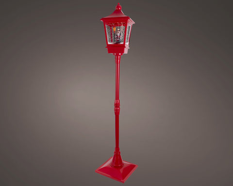 LED Straßenlaterne Schneefallfunktion warmweiße LED 37.5x37.5x185cm