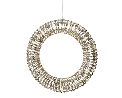 LED Kranz Outdoor gold warmweiße LED 50x8cm