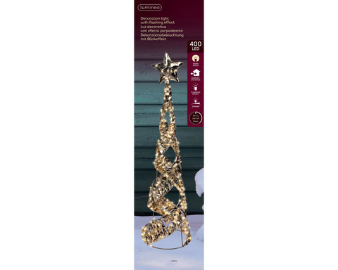 LED Konus Outdoor gold warmweiße LED 20x80cm