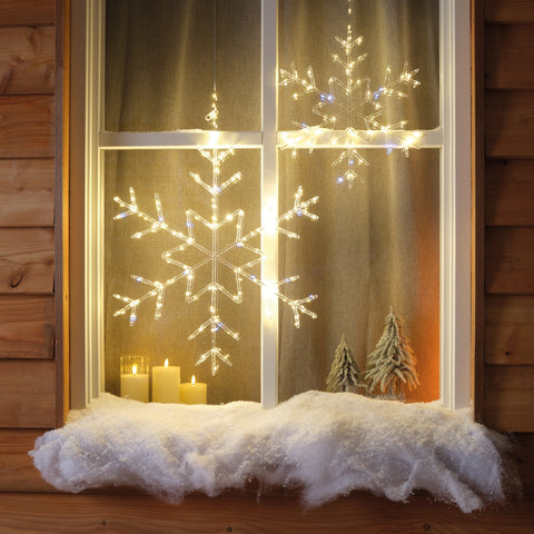 LED Stern 8 Schneeflocke Outdoor warmweiße LED 0.7x60x53cm